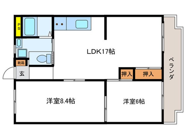 エバグリーン嵐山の物件間取画像